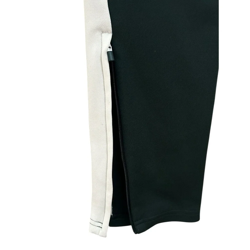 Tory Burch Sport Womens Green White Track Pants Athletic‎ Zip Leg Streetwear S